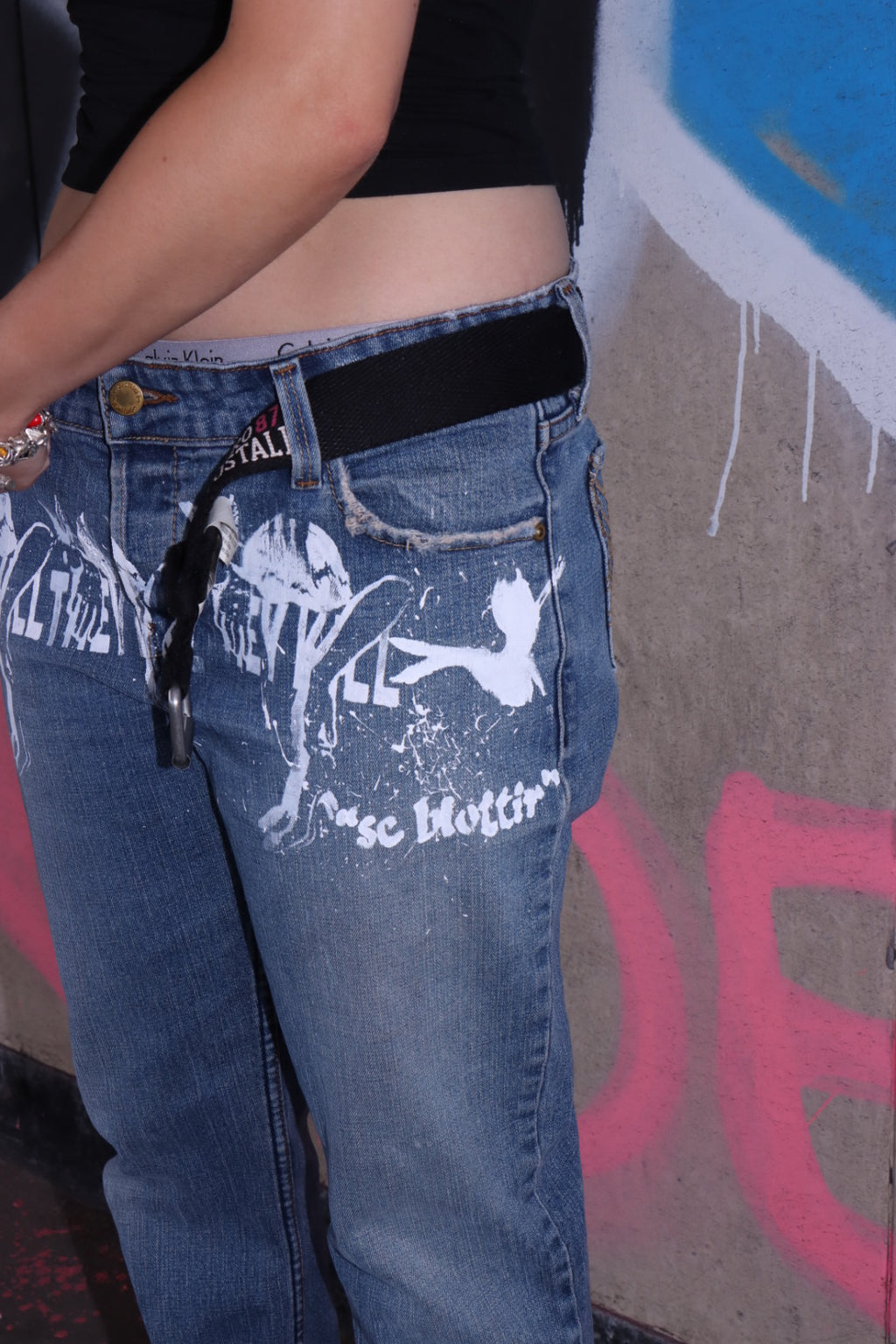 "heels" jeans