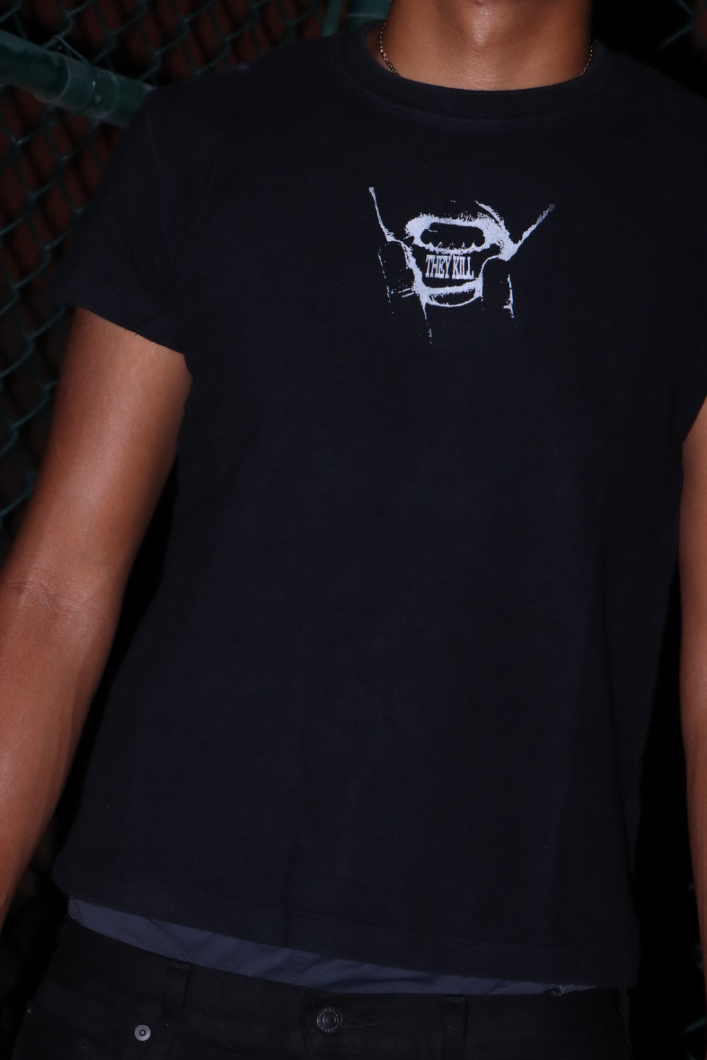 “lip” tee (BLACK)